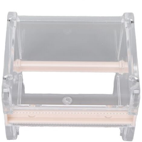 Dispenseur de ruban adhésif avec coupeur intégré - Support mural ou de bureau pour maison, école, bureau - Couleur beige