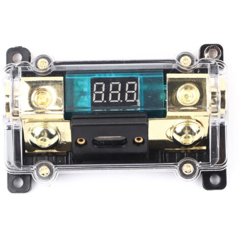 Display digitale con scatola di distribuzione stereo per portafusibili di alimentazione audio per auto (250A)