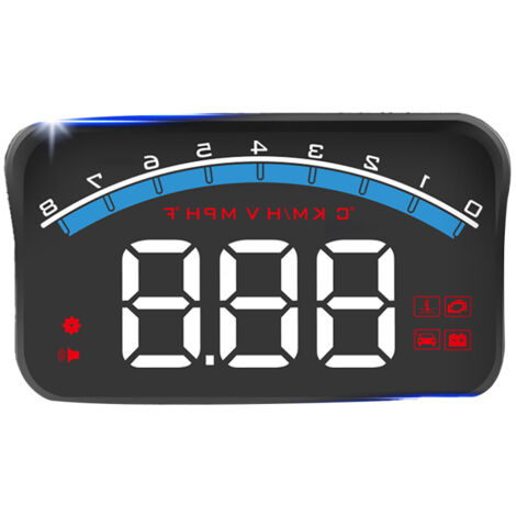 Display head-up universale M6S, proiettore LED da 3,5 pollici, OBD II, GPS, velocità, temperatura dell'acqua, tensione