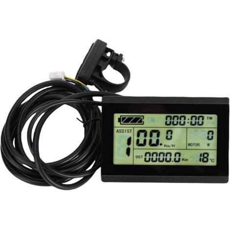 Display LCD per bici elettrica, schermo a colori vivaci, compatibilità multitensione, struttura in ABS resistente, design ergonomico dei pulsanti, connettore SM e versatilità