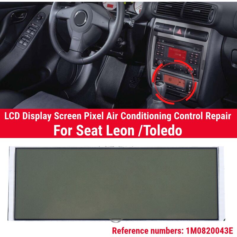 Image of Display lcd Pixel Controllo aria condizionata Riparazione aria condizionata per Seat Leon / Toledo