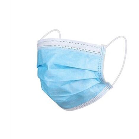 Display Mascarilla Quirúrgica Azul 50 Bolsas X  10 Unidades Adulto