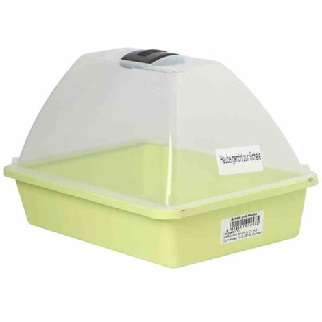 Display Midi-Grow 44tlg. 22 x anthrazit/ 22 x pastellgrün, Schale+Haube