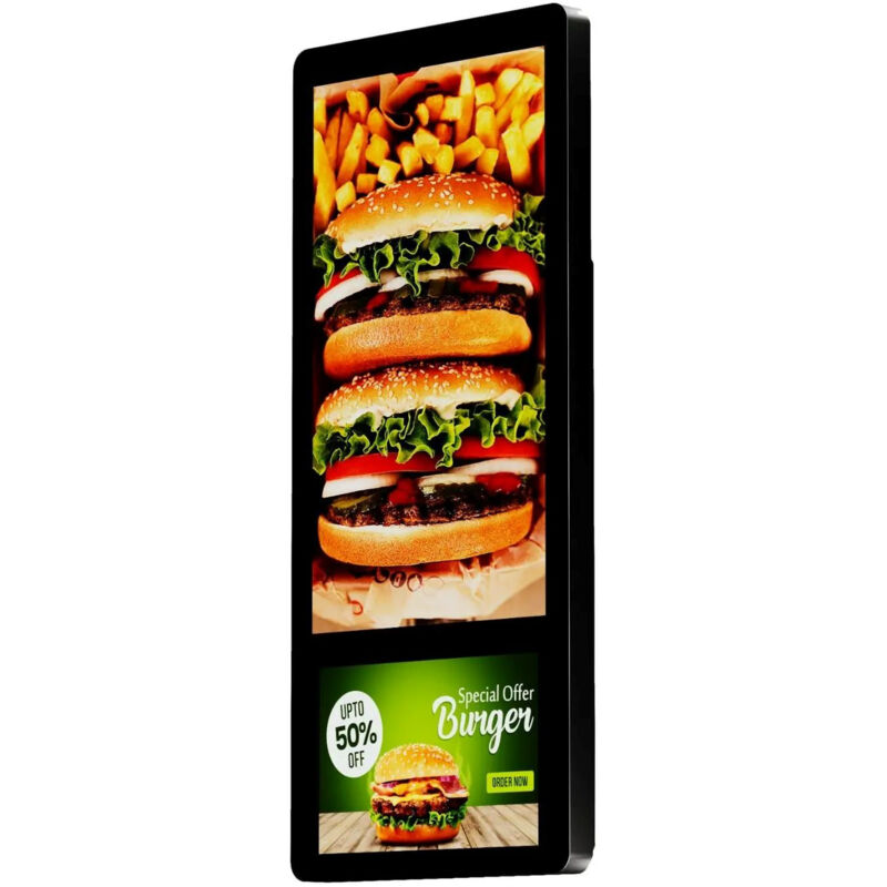 Image of Display pubblicitario per parete Doppio schermo lcd Full hd da