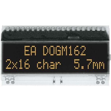 DISPLAY VISIONS Afficheur 7 segments 5.57 mm 3.3 V, 5 V Nombre de chiffres: 2 EADOGM162S-A. A097342