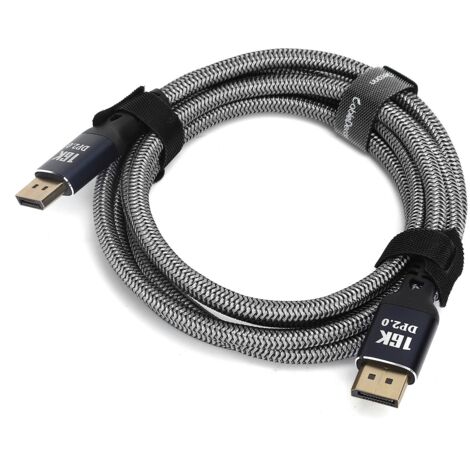 DisplayPort-auf-DVI-2.0-Kabel, 16K 60Hz, 2 Meter für PC-Monitor, Fernseher, Projektor
