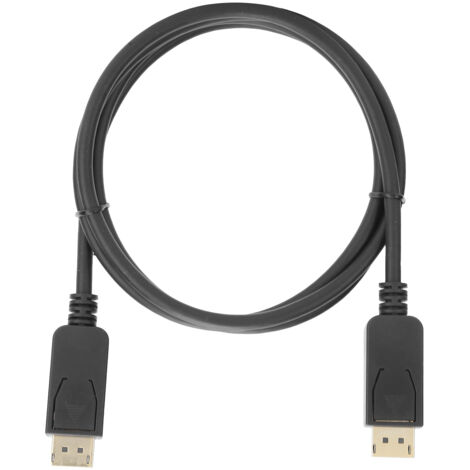DisplayPort-zu-DisplayPort-Kabel, schwarzes ABS, 1,2 mm, 4K 60 Hz, 3 Meter, Videokonverter