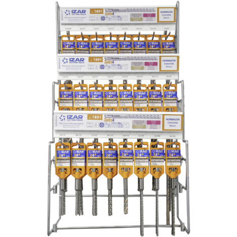 Displays y Presentaciones - 4995 - Disp. 67 - Broca Martillo SDS Plus 4Z+ (1) IZAR