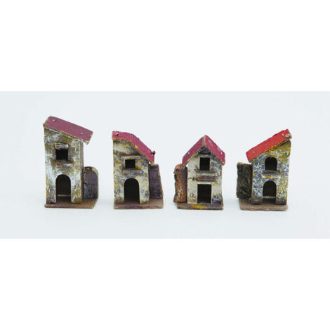 Disponible Casa de campo individual cm.5X3,5X10,5H 2 modelos Adornos navideños surtidos