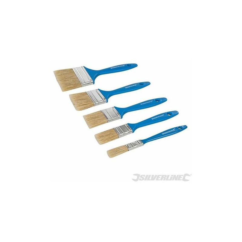 Disposable Paint Brush Set 5pce 5pce 314733 - Silverline