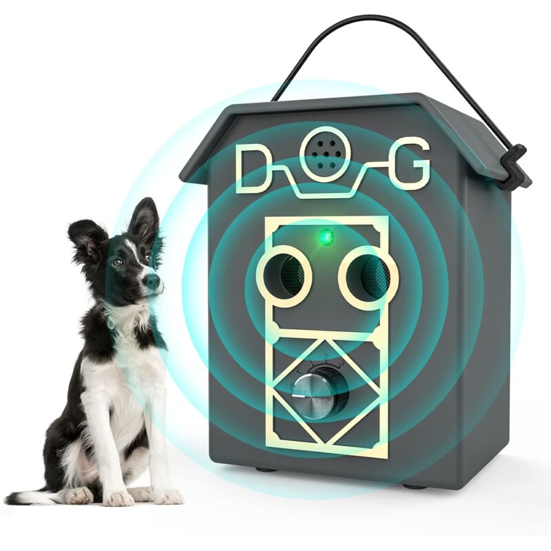 Dispositif anti-aboiement, dispositif anti-aboiement automatique de 15 m, 3 sensibilités pour arrêter les aboiements de chien, dispositif