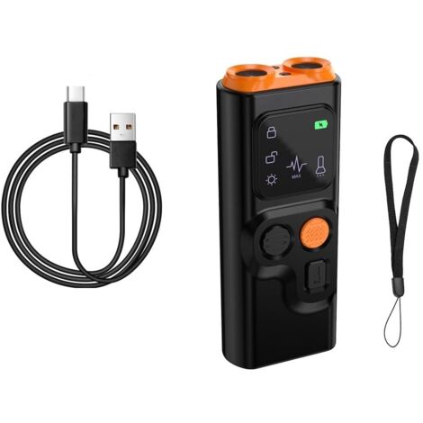 Dispositif Anti-Aboiement Ultrason - 25 kHz + Rafale 20-30 kHz - Affichage LED Et Lampe De Poche - Rechargeable 800 mAh - Portatif Pour Dressage Chien - 1 Pièce