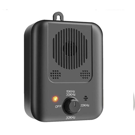 Dispositif anti-aboiements pour chien, silencieux et anti-aboiements à ultrasons, rechargeable, avec 3 modes (noir)