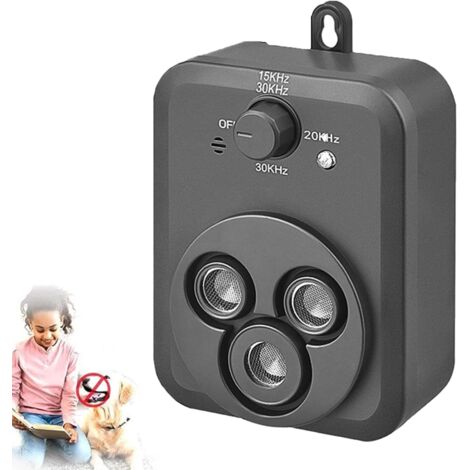 Dispositif anti-écorce, pour chiens, trois modes de fréquence réglable, avec lampe de poche LED, adapté à l'entraînement pour améliorer le mauvais comportement (1pcs)