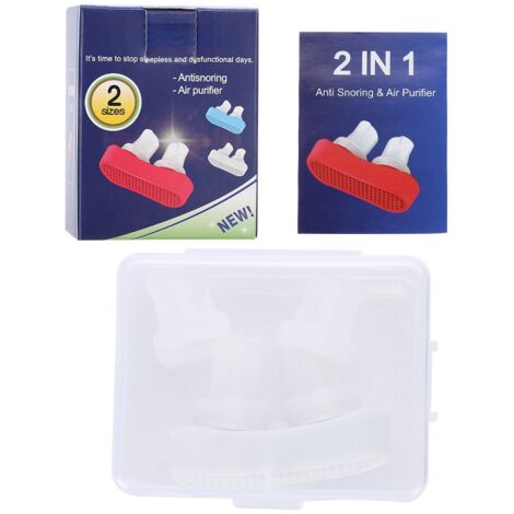 Dispositif Anti-Ronflement Nasal Amélioré - Filtre à Air Purificateur Blanc