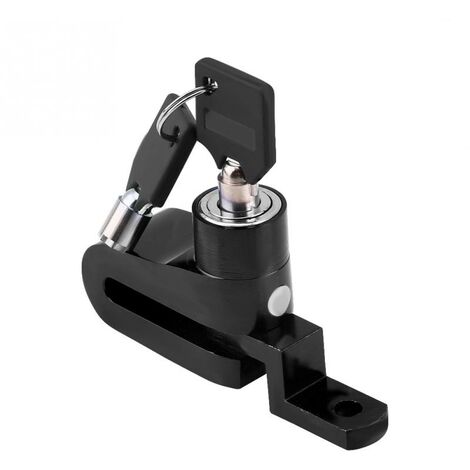 Dispositif antivol à blocage de roue robuste Frein à disque pour Scooter de moto avec support de montage, accessoires de moto, nouveau,Black