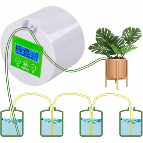 Dispositif d'arrosage automatique de jardin solaire, système d'arrosage intelligent avec minuterie, kit d'irrigation goutte à goutte, pour plates-bandes surélevées, jardinage, serre, terrasse, pelouse