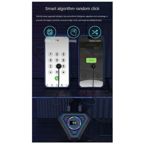 Dispositif de clic de doigt à simulation physique pour connexion à un écran tactile --