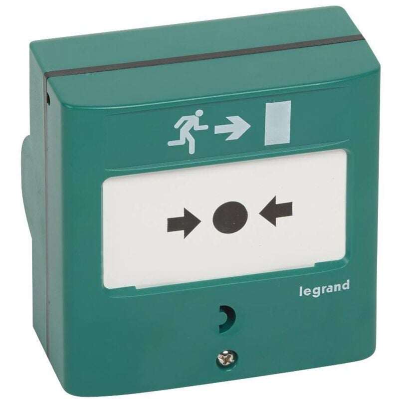 Dispositif de commande pour issue de secours - 2 contacts Legrand 138048