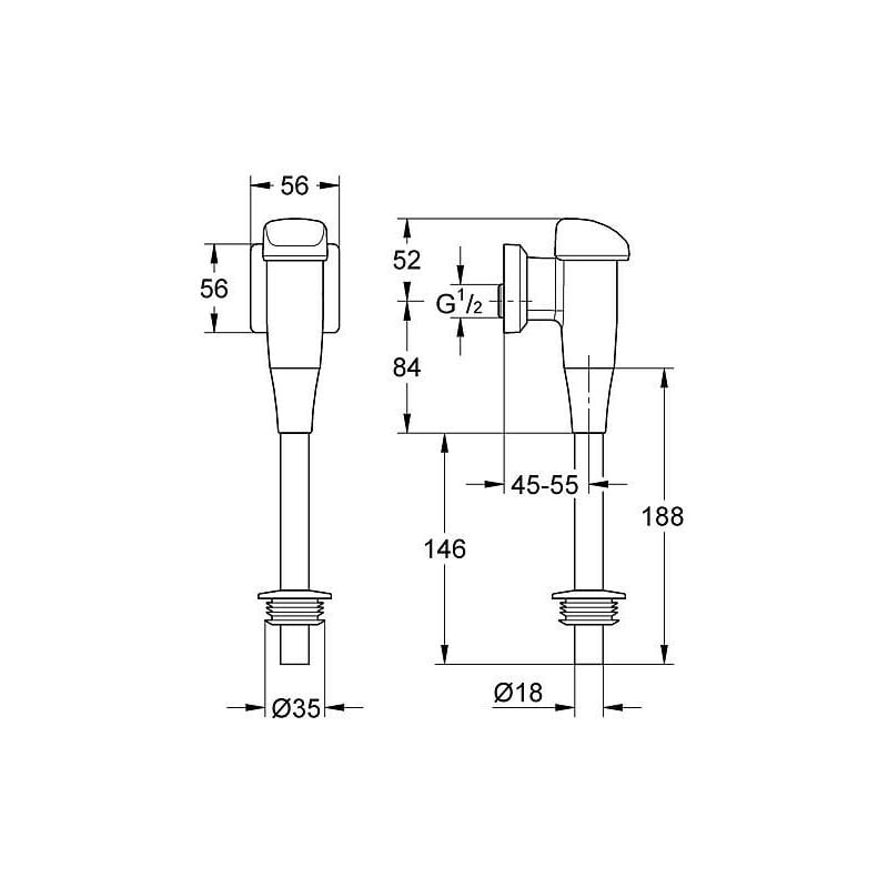 Grohe - Dispositif de déclenchement 66802000