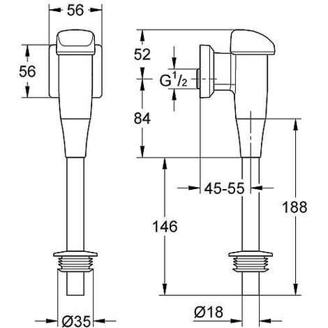 Dispositif de déclenchement Grohe 66802000