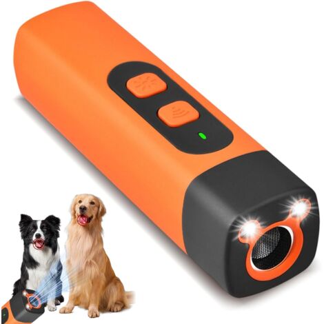 Dispositif de dissuasion d'aboiement ultrasonique de chien, dispositif anti - aboiement de chien avec la lampe de poche de LED, outil de dressage de chien portable et sûr, mauvais comportement correct