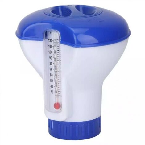 Dispositif de dosage flottant pour piscines, système de dosage automatique, flotteur pour pilules, dispositif de dosage avec thermomètre, équipement de dosage flottant multifonctionnel
