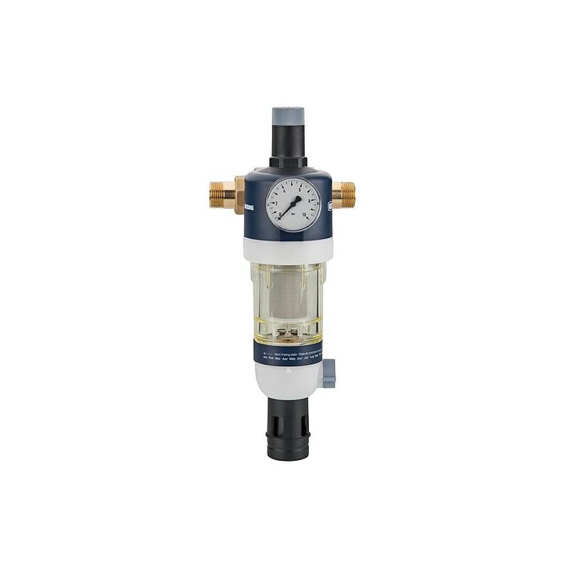 WS - Dispositif de filtrage d'eau sanitaire raccord + manometre inclus dn 32 (1 1/4') avec réducteur pression
