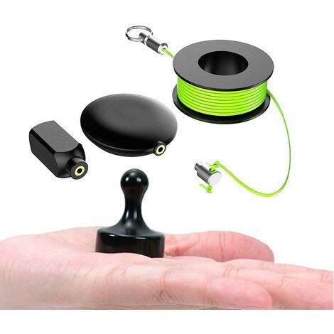 Dispositif de fonctionnement de câble de fil d'extracteur professionnel d'enfileur magnétique, ensemble d'extracteur de système de traction de fil magnétique - outils de pêche de câble magnétique