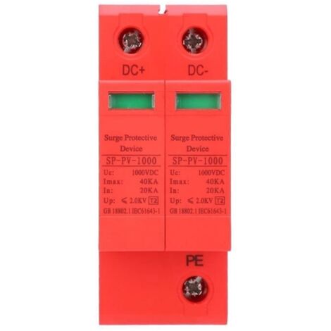 Dispositif de surtension - Parafoudre DC photovoltaïque - 40A - Utilisation extérieure