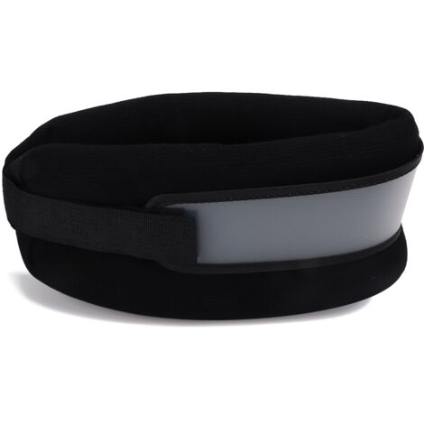 Dispositif de Traction Cervicale - Collier Cervical Correctif Respirant avec Sangle de Soutien - Taille Moyenne - Noir