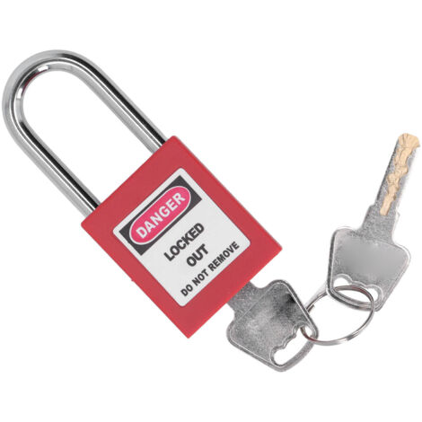 Dispositif de verrouillage à déconnexion rapide pour bouteille de gaz, sécurisé par cadenas, filetage mâle, sécurité industrielle.