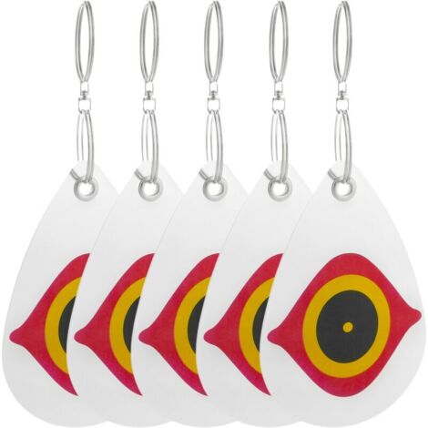 Dispositif Dissuasion Oiseaux - Réfléchissant Œil Prédateur - Rotation Éolienne Naturelle - Pour Jardin Verger Balcon - Lot de 5