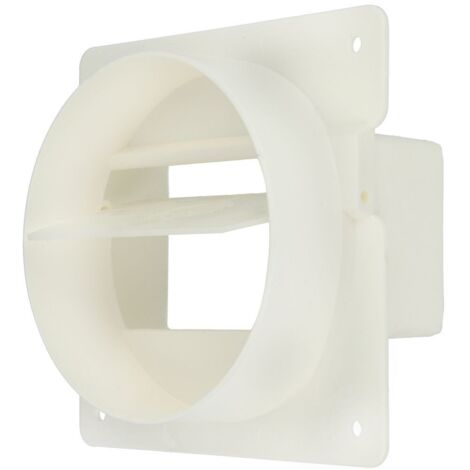 Dispositifs anti-retour UPMANN, conduit plat DN125 mm, blanc - 66244