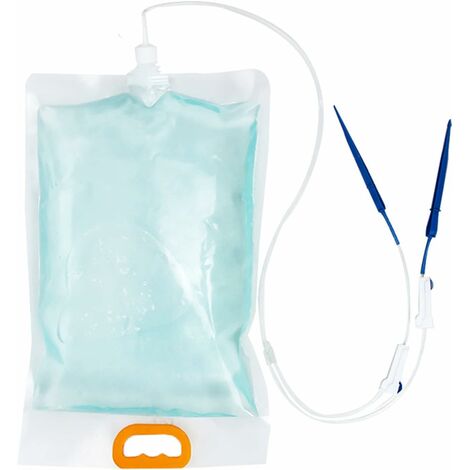 Dispositifs d'arrosage automatique avec sac d'eau de 3,5 L, kit d'irrigation goutte à goutte automatique avec interrupteur de contrôle réglable pour plantes d'intérieur et d'extérieur Fontainebleau Lot de 2，Irisfr