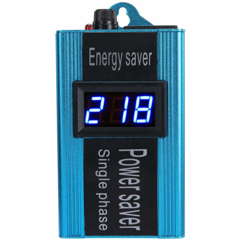 Dispositifs D'éConomie D'éNergie Intelligents D'éConomiseur D'éNergie BoîTe D'éConomie D'éLectricité D'éConomiseur de Facteur de Puissance Intelligent 100KW Bleu Prise EuropéEnne - LKBD
