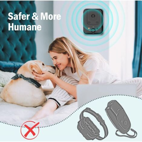 Dispositivo antiabbaio per cani, 3 dispositivi antiabbaio a ultrasuoni a frequenza regolabile con fischietto, dispositivo dissuasivo ricaricabile da 10 metri per cani di piccola e grande taglia all'ap
