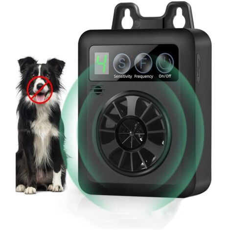 Dispositivo antiabbaio per cani, con 4 modalità, impermeabile, alimentato tramite USB, silenziatore per cani di piccola, media e grande taglia.