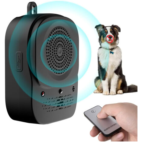 Dispositivo antiladridos ultrasónico para perros - Control de nivel de sonido ajustable para uso en interiores y exteriores - Herramienta de entrenamiento antiladridos para perros pequeños, medianos y