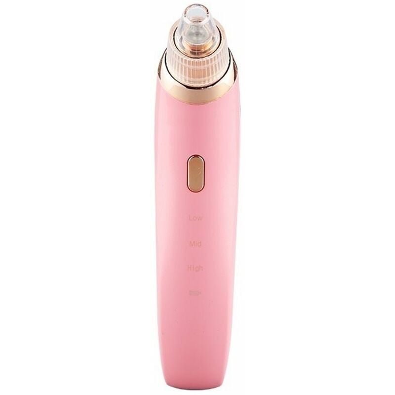

Dispositivo de belleza Removedor de puntos negros Limpieza de piel muerta Extractor de vacio Carga USB 3 ajustes 4 cabezales de succion para elegir