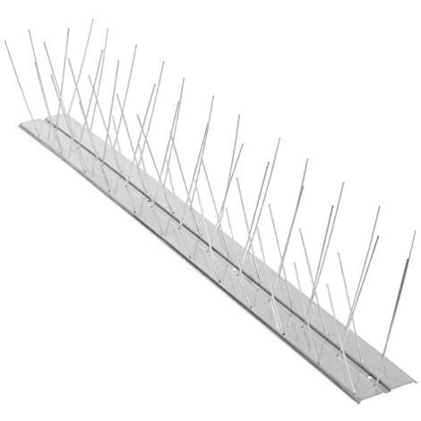 Dispositivo di allontanamento uccelli e colombe Classic lungo 60 cm, 24 spuntoni in alluminio