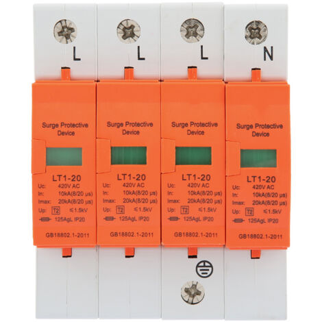 Dispositivo di protezione da sovratensioni domestico 4P 20 kA 420 V AC