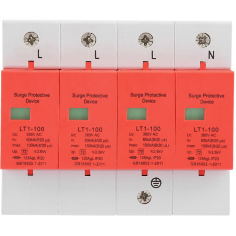Dispositivo di protezione da sovratensioni domestico 4P 60-100 kA 420 V AC