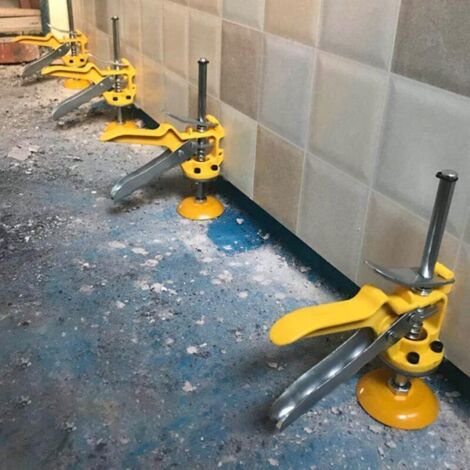 Dispositivo di regolazione dell'altezza per piastrelle da parete, composto da due pezzi, adatto per sollevare e fissare piastrelle, pavimenti, porte e finestre.