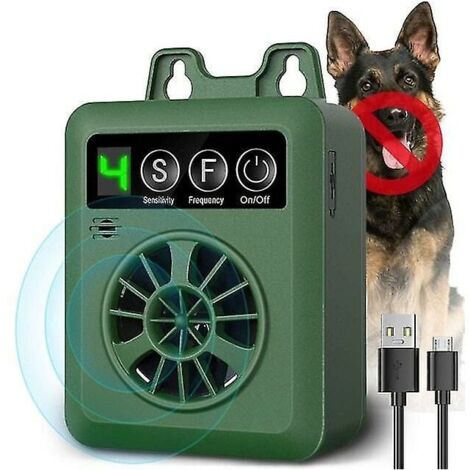 Dispositivo disuasorio ultrasónico de ladridos de perro al aire libre seguro antiladridos disuasorios silenciosos de la corteza sónica del perro Ulisme