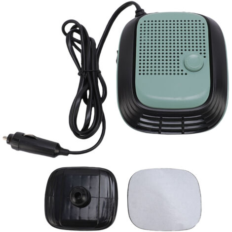 Dispositivo portatile per riscaldamento auto, sbrinatore, riscaldamento rapido, si collega all'accendisigari per una guida sicura in inverno, verde.