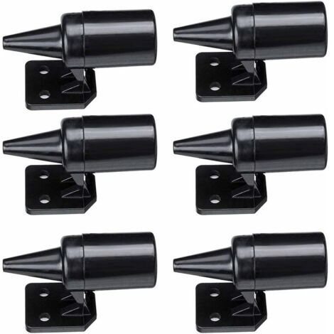 Dispositivo repelente de animales para coche FOREHILL ABS, repelente ultrasónico para ciervos, negro, paquete de 6