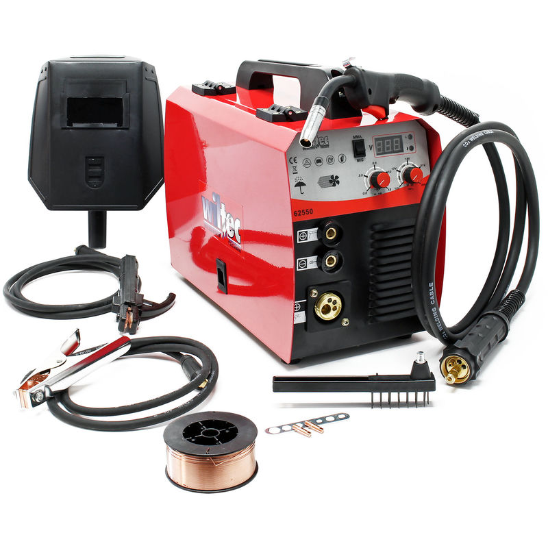 

Dispositivo soldador MIG - MAG de 40-160 amperios, para hilo fundente 0,6-0,8mm con termointerruptor