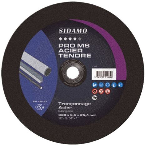 DISQ TRONC PRO MS ACIER TENDRE D.400 x 4 x 25,4 SIDAMO - 10111066