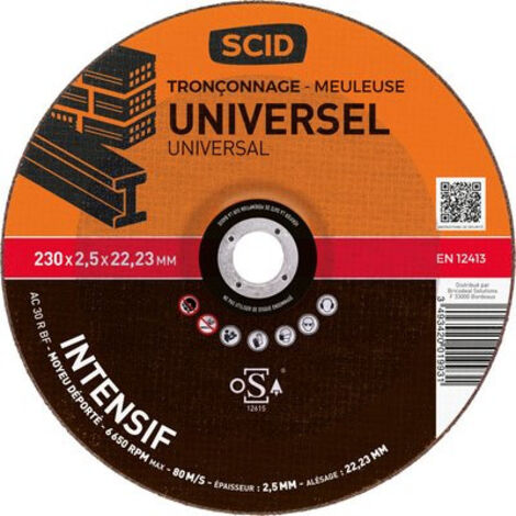 DISQ.TRONC.UNIVERSEL 230X2.5 SCID 1993